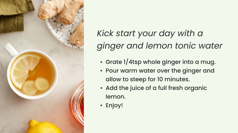 Ginger for radiant and refreshed skin