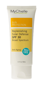 MyChelle Dermaceuticals Replenishing Solar Defense SPF 30 sunscreen tube